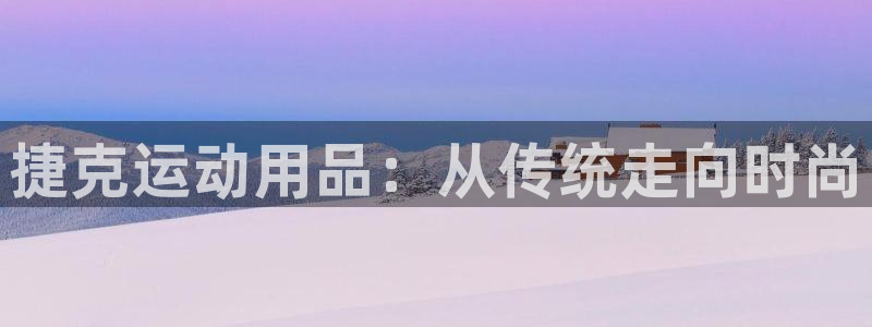 意昂体育4注册：捷克运动用品：从传统走向时尚