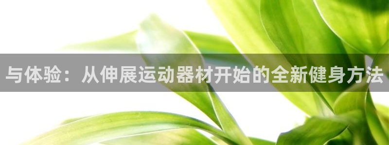 意昂4集团简介：与体验：从伸展运动器材开始的全新健身
