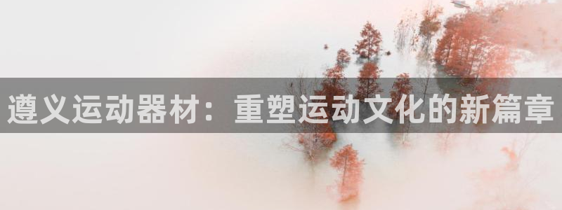 意昂4娱乐首页官网下载：遵义运动器材：重塑运动文化的新篇章
