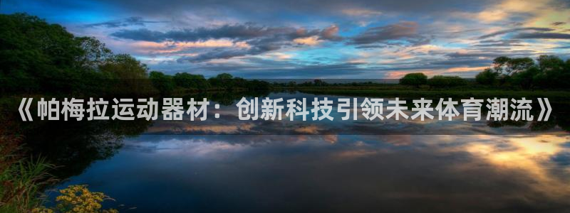 意昂平台体育：《帕梅拉运动器材：创新科技引领未来体育