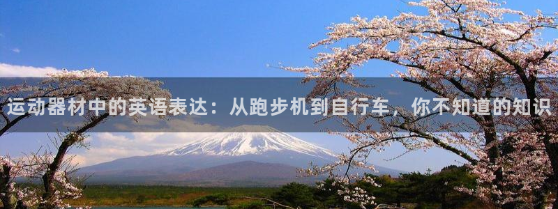 意昂4集团官网首页网址：运动器材中的英语表达：从跑步